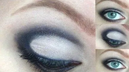 Грим Smokey Eyes за сини очи, стъпка-по-100 снимка