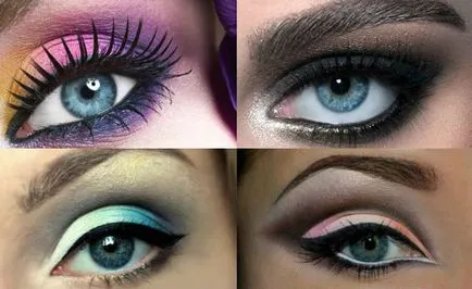 Грим Smokey Eyes за сини очи, стъпка-по-100 снимка