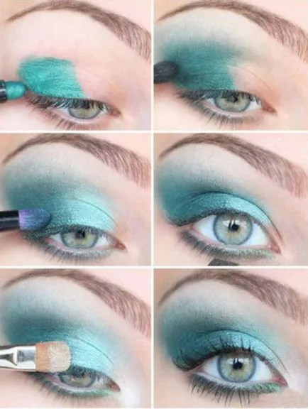 Грим Smokey Eyes за сини очи, стъпка-по-100 снимка