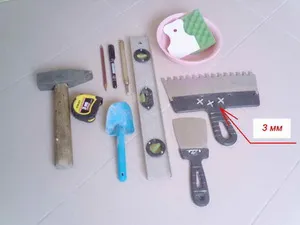 Подови плочки полагане технологични плочки с ръцете си, както и необходимите инструменти и