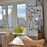 Една малка кухня с балкон възможности за дизайн
