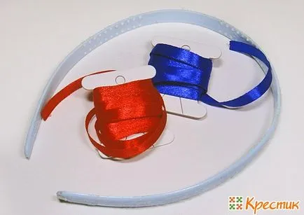 Rim kanzashi майсторски клас на плетени ленти 2