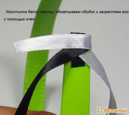 Rim kanzashi майсторски клас на плетени ленти 2