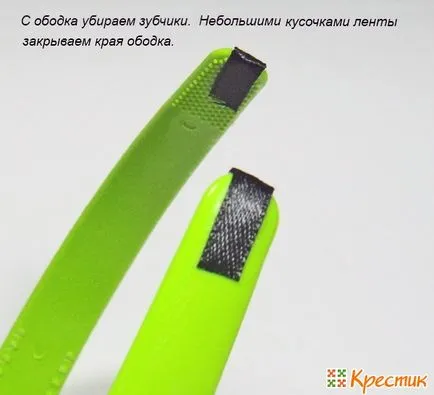 Rim kanzashi майсторски клас на плетени ленти 2