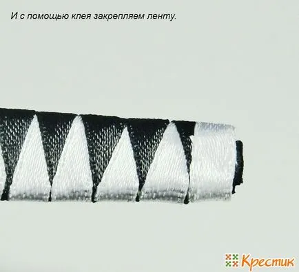 Rim kanzashi майсторски клас на плетени ленти 2