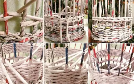 Великденски кошници с ръцете си от отпадъчни материали