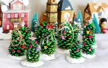 Занаяти от конуси с ръцете си, както и повечето от DIY домашно