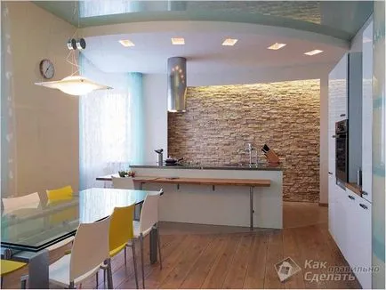Таванът в кухнята с ръцете си - изберете тавана на кухнята (снимка)