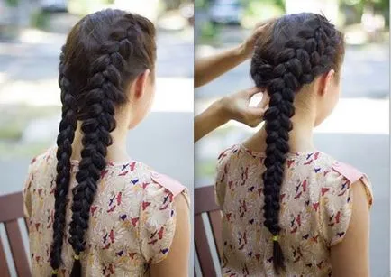 прическа кошница