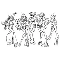 Оцветяване за момичета Winx
