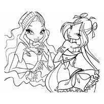 Оцветяване за момичета Winx