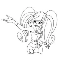 Оцветяване за момичета Winx