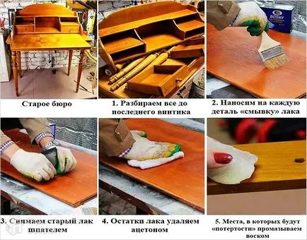 Възстановяване на стари мебели със собствените си ръце - реставрация видове (снимка)
