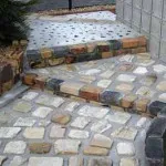 Градински пътеки от тухла 55 снимки