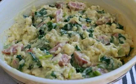 Салата с шунка, сирене, краставица