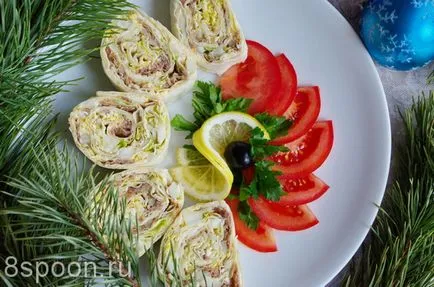Руло от Лаваш прости и вкусни рецепти с стъпка по стъпка снимки