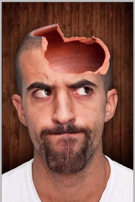 Създаване на забавен колаж в Photoshop с празна глава