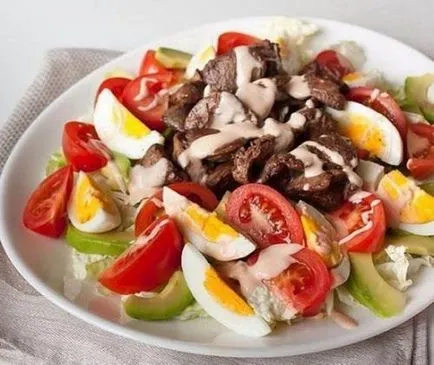 Най - 8 салата без майонеза, шедьоври готвене (сол черен пипер на вкус) Най - 8 салата без майонеза, шедьоври готвене