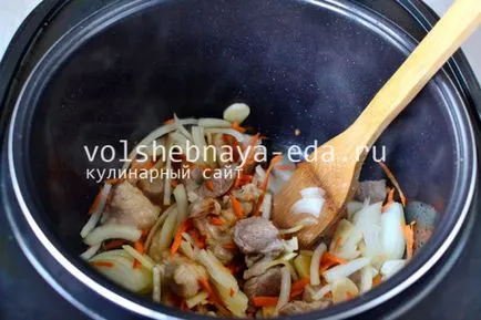 Печени картофи с месо в multivarka, магия
