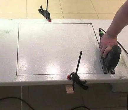 Инсталиране на плота построен със собствените си ръце