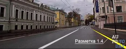 Какво означава жълта лента отстрани на пътя