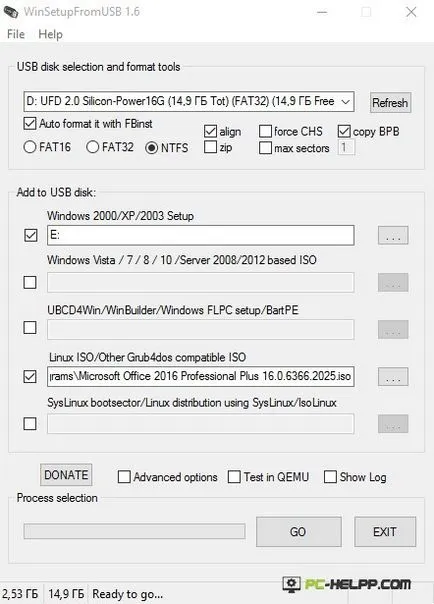 WinSetupFromUSB Инструкции за употреба
