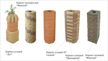 Ограда с тухлени колони които изграждат собствените си (независимо) Ограда с тухлени колони изгради себе си