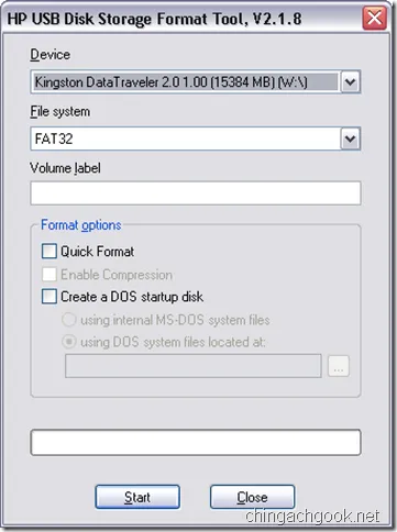Bootable флаш устройство с дос