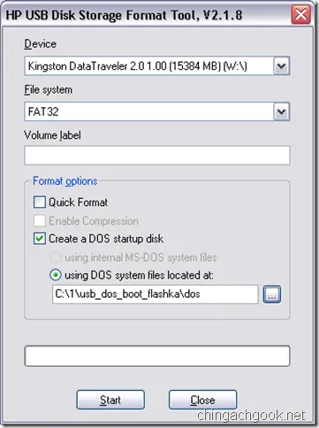 Bootable флаш устройство с дос
