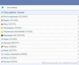 обмен област