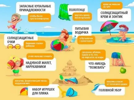 Какво да се вземе едно дете на морето