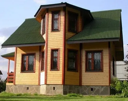 Цветът на къщата, а покривът - особено за подбор, опции комбинация Снимка (комбинации от) Цветът на къщата, а покривът - особено за подбор, опциите за комбинация снимка