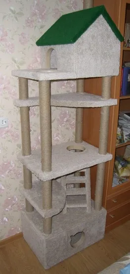 Къща котка със собствените си ръце