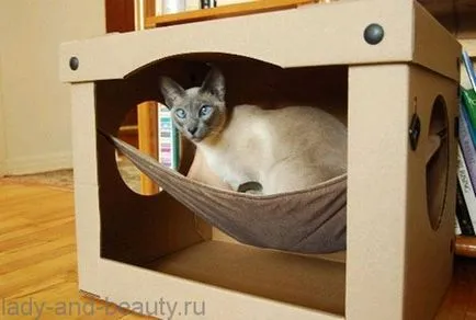 Къща котка със собствените си ръце