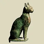 В египетската богиня Бастет (Баст) - богиня с глава на котка - египетските пирамиди завинаги!