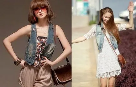 Деним жилетка с какво да облека, casualwoman