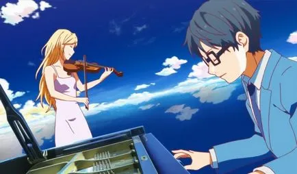 Áttekintés az anime shigatsu wa Kimi nem USO ( «áprilisi te jogok», «a hazugság április»)