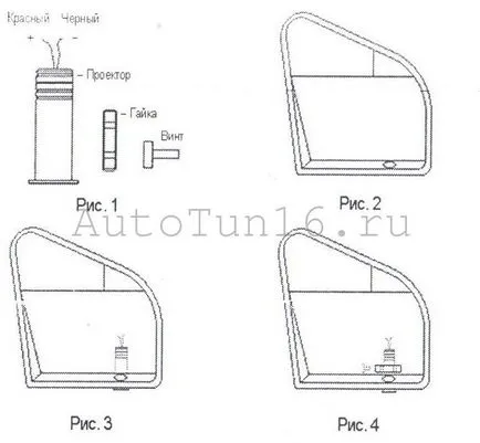 Caracteristici de instalare de LED-uri de proiecție logo-ul auto