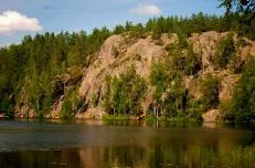 Lake ястреб в района на картата на Ленинград