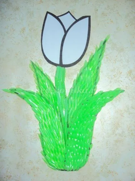 Panelek koktél csövek „tulipán” saját kezűleg