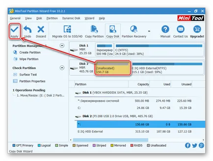 Transferarea sistemului pe un hard disk diferit