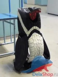 Penguin на гумата, и