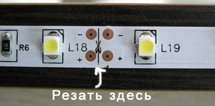 Csatlakoztatása LED csík a kezével, kyrioscompany