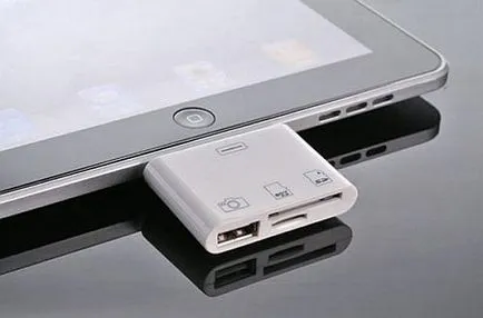 Csatlakozó USB-stick vagy a billentyűzet ipad keresztül kamera csatlakozó készlet