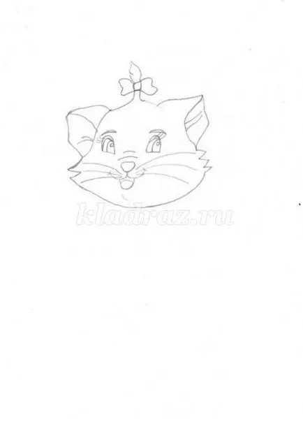 Поетапно рисунка молив котка със снимки