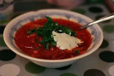 Supa de legume cu fasole - reteta delicioasa ucraineană cu o fotografie