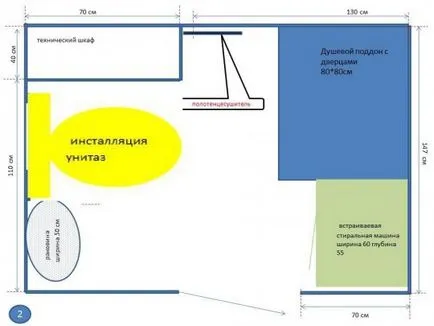 WC 90 fokban elforgatható, és helyette a telepítést, az ötletek javítani