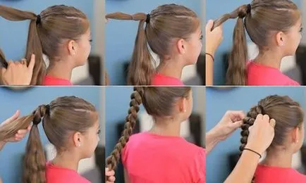 Hairstyle via peptizanți și serale materializări de zi cu zi