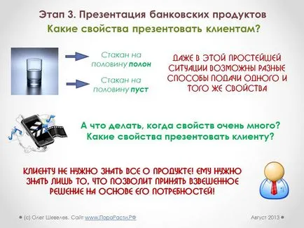 Представяне на банкови продукти и услуги Фаза 3 продажба