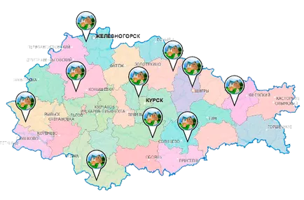 Projektek keret és rönkházak alatt a kulcsot a Kurszk régióban